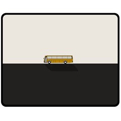 Bus Double Sided Fleece Blanket (medium)  by Valentinaart