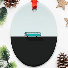 Bus Ornament (oval) by Valentinaart