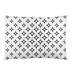 Star Curved Pattern Monochrome Pillow Case by Pakrebo