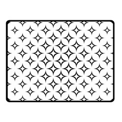 Star Curved Pattern Monochrome Fleece Blanket (small) by Pakrebo