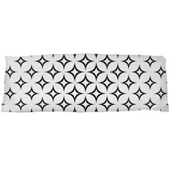 Star Curved Pattern Monochrome Body Pillow Case (dakimakura) by Pakrebo