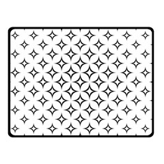 Star Curved Pattern Monochrome Double Sided Fleece Blanket (small)  by Pakrebo