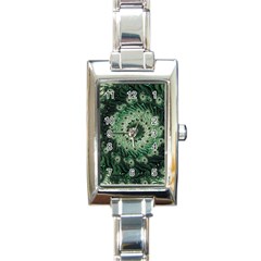 Fractal Art Spiral Mathematical Rectangle Italian Charm Watch by Pakrebo