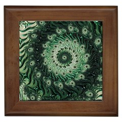 Fractal Art Spiral Mathematical Framed Tiles by Pakrebo