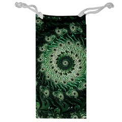 Fractal Art Spiral Mathematical Jewelry Bag by Pakrebo