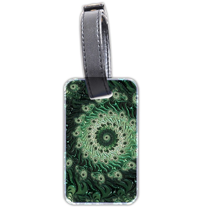 Fractal Art Spiral Mathematical Luggage Tags (Two Sides)