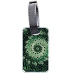 Fractal Art Spiral Mathematical Luggage Tags (Two Sides) Back