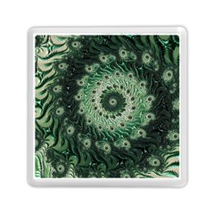 Fractal Art Spiral Mathematical Memory Card Reader (square) by Pakrebo