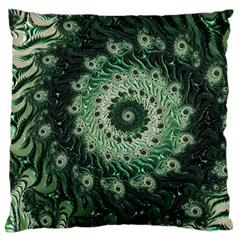 Fractal Art Spiral Mathematical Large Flano Cushion Case (two Sides) by Pakrebo