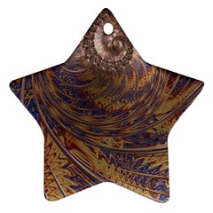 Swirl Fractal Fantasy Whirl Ornament (Star)