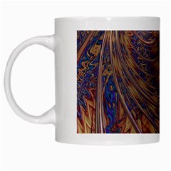 Swirl Fractal Fantasy Whirl White Mugs