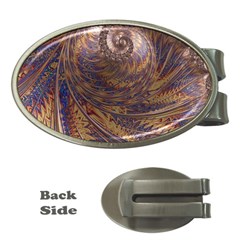 Swirl Fractal Fantasy Whirl Money Clips (Oval) 