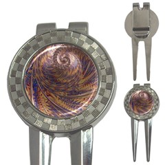 Swirl Fractal Fantasy Whirl 3-in-1 Golf Divots