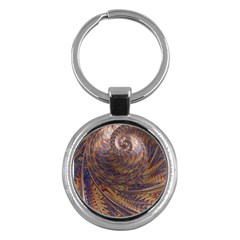 Swirl Fractal Fantasy Whirl Key Chains (Round) 