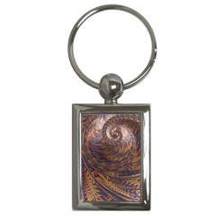 Swirl Fractal Fantasy Whirl Key Chains (Rectangle) 