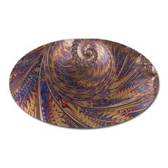 Swirl Fractal Fantasy Whirl Oval Magnet