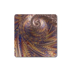 Swirl Fractal Fantasy Whirl Square Magnet