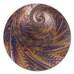 Swirl Fractal Fantasy Whirl Magnet 5  (Round)