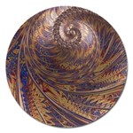 Swirl Fractal Fantasy Whirl Magnet 5  (Round) Front