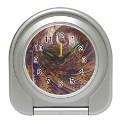 Swirl Fractal Fantasy Whirl Travel Alarm Clock