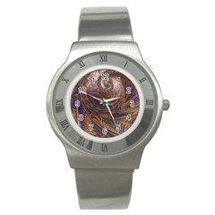 Swirl Fractal Fantasy Whirl Stainless Steel Watch