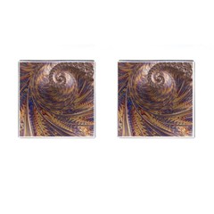 Swirl Fractal Fantasy Whirl Cufflinks (Square)