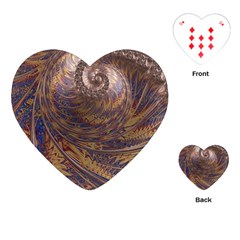 Swirl Fractal Fantasy Whirl Playing Cards (Heart)