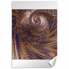 Swirl Fractal Fantasy Whirl Canvas 12  x 18 