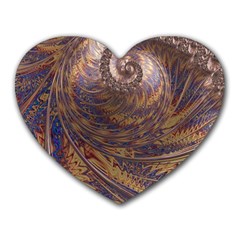 Swirl Fractal Fantasy Whirl Heart Mousepads