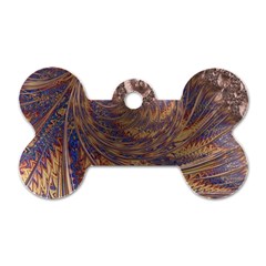 Swirl Fractal Fantasy Whirl Dog Tag Bone (One Side)