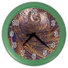 Swirl Fractal Fantasy Whirl Color Wall Clock