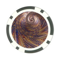 Swirl Fractal Fantasy Whirl Poker Chip Card Guard