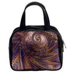 Swirl Fractal Fantasy Whirl Classic Handbag (Two Sides)