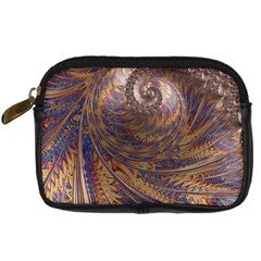 Swirl Fractal Fantasy Whirl Digital Camera Leather Case