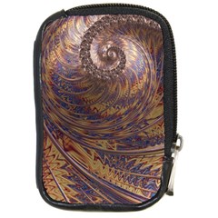 Swirl Fractal Fantasy Whirl Compact Camera Leather Case