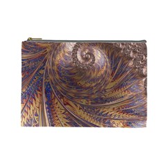 Swirl Fractal Fantasy Whirl Cosmetic Bag (Large)