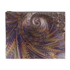 Swirl Fractal Fantasy Whirl Cosmetic Bag (XL)