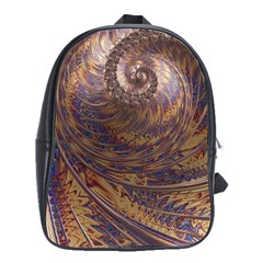 Swirl Fractal Fantasy Whirl School Bag (Large)