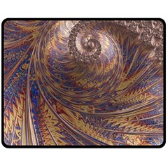 Swirl Fractal Fantasy Whirl Fleece Blanket (Medium) 