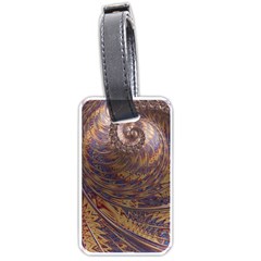 Swirl Fractal Fantasy Whirl Luggage Tags (One Side) 