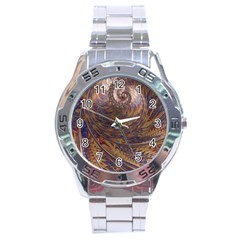 Swirl Fractal Fantasy Whirl Stainless Steel Analogue Watch