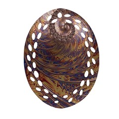 Swirl Fractal Fantasy Whirl Ornament (Oval Filigree)