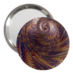 Swirl Fractal Fantasy Whirl 3  Handbag Mirrors