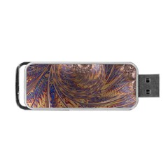 Swirl Fractal Fantasy Whirl Portable USB Flash (One Side)