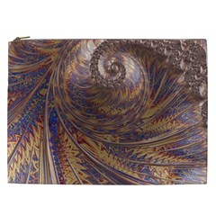 Swirl Fractal Fantasy Whirl Cosmetic Bag (XXL)