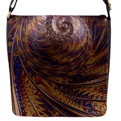 Swirl Fractal Fantasy Whirl Flap Closure Messenger Bag (S)