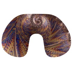 Swirl Fractal Fantasy Whirl Travel Neck Pillows