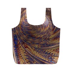 Swirl Fractal Fantasy Whirl Full Print Recycle Bag (M)