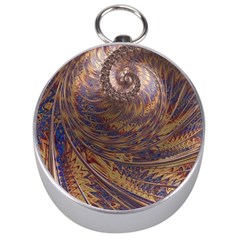 Swirl Fractal Fantasy Whirl Silver Compasses