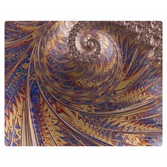 Swirl Fractal Fantasy Whirl Double Sided Flano Blanket (Medium) 